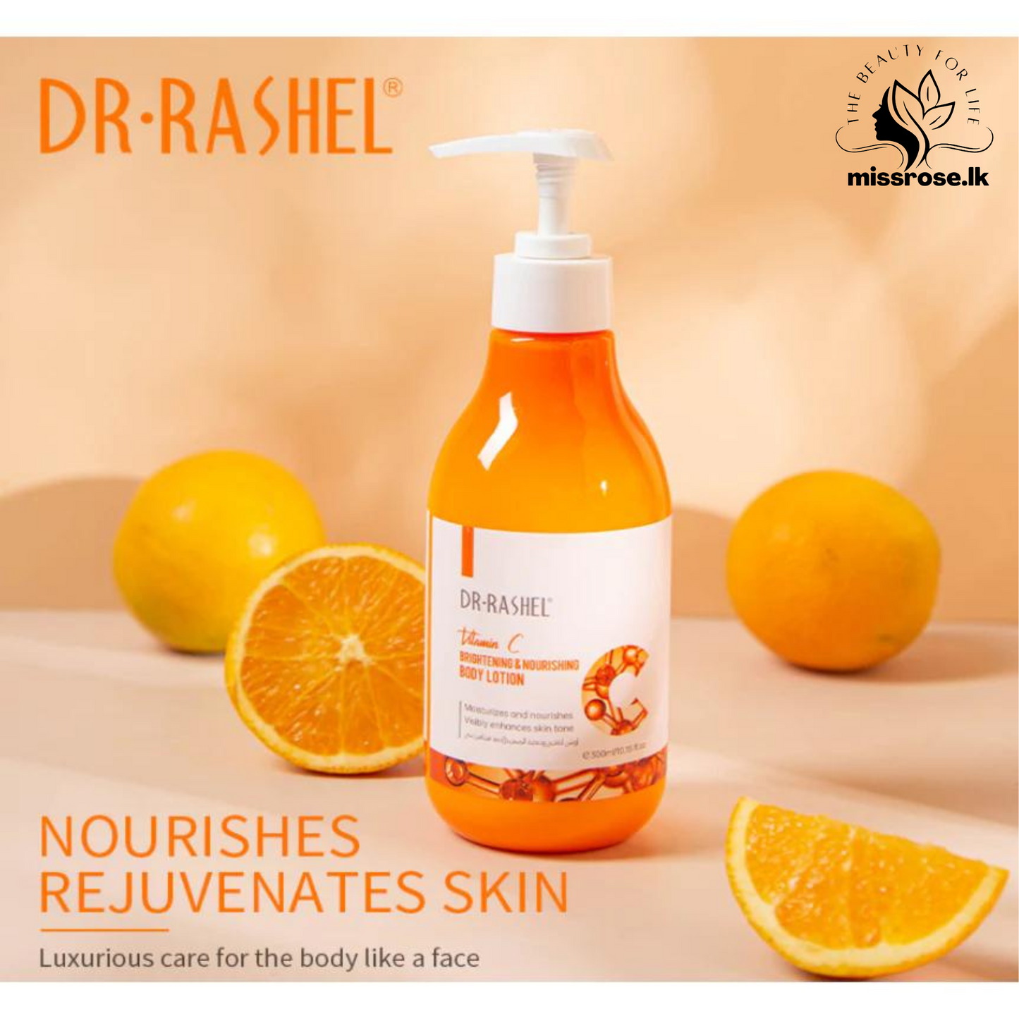 Dr. Rashel Vitamin C Brightening & Nourishing Body Lotion - missrose.lk