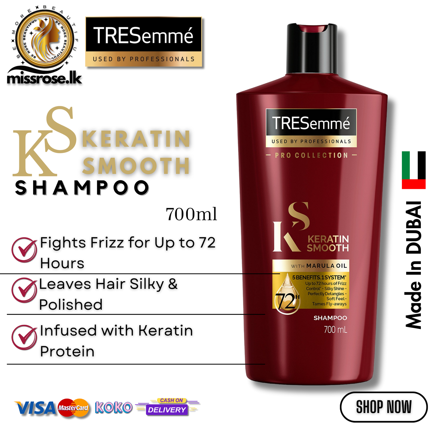TRESemmé Keratin Smooth & Straight Shampoo