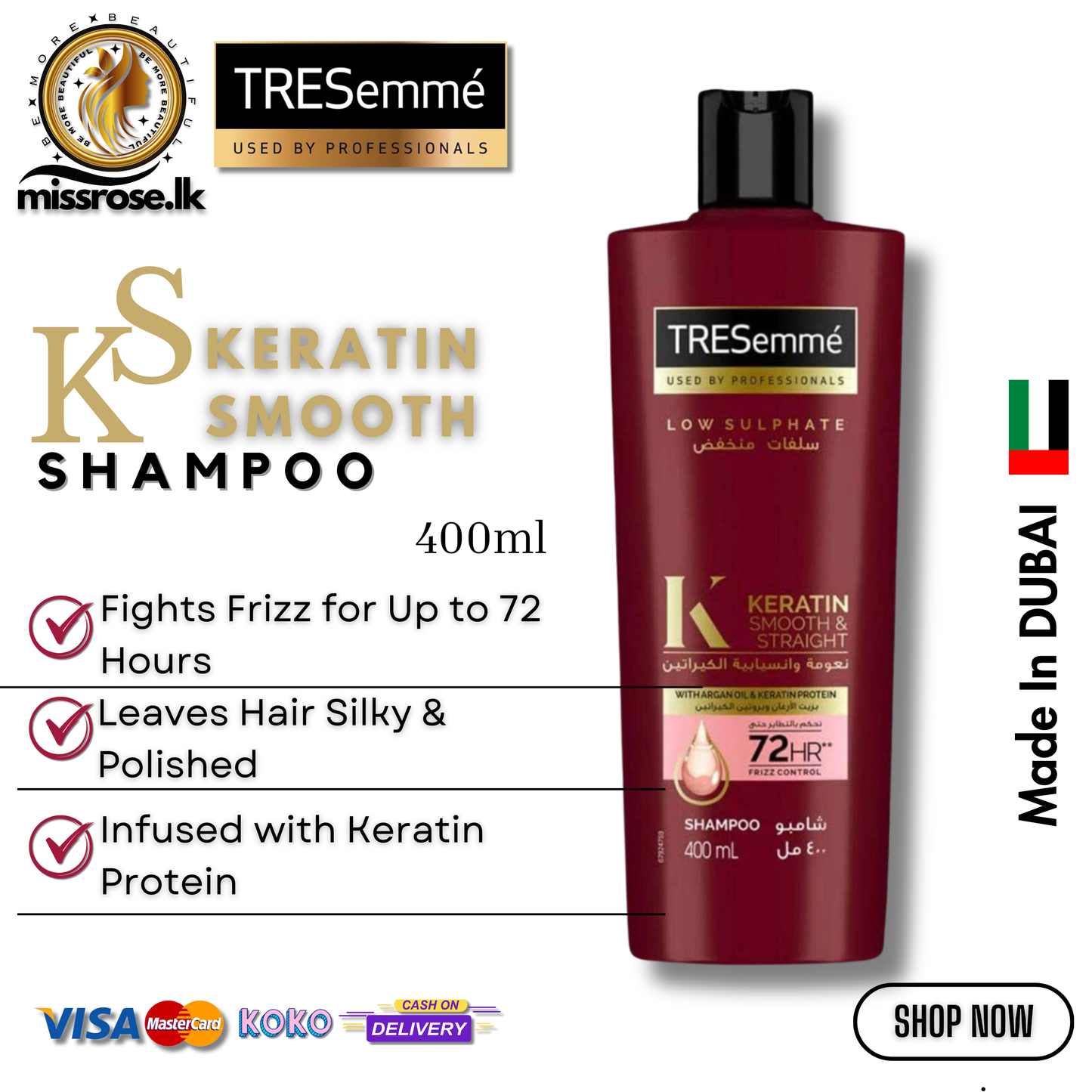 TRESemmé Keratin Smooth & Straight Shampoo