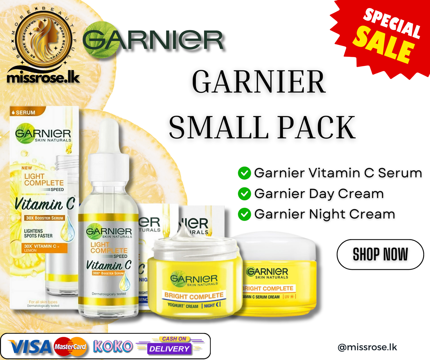 Garnier Vitamin C Complete Glow Pack