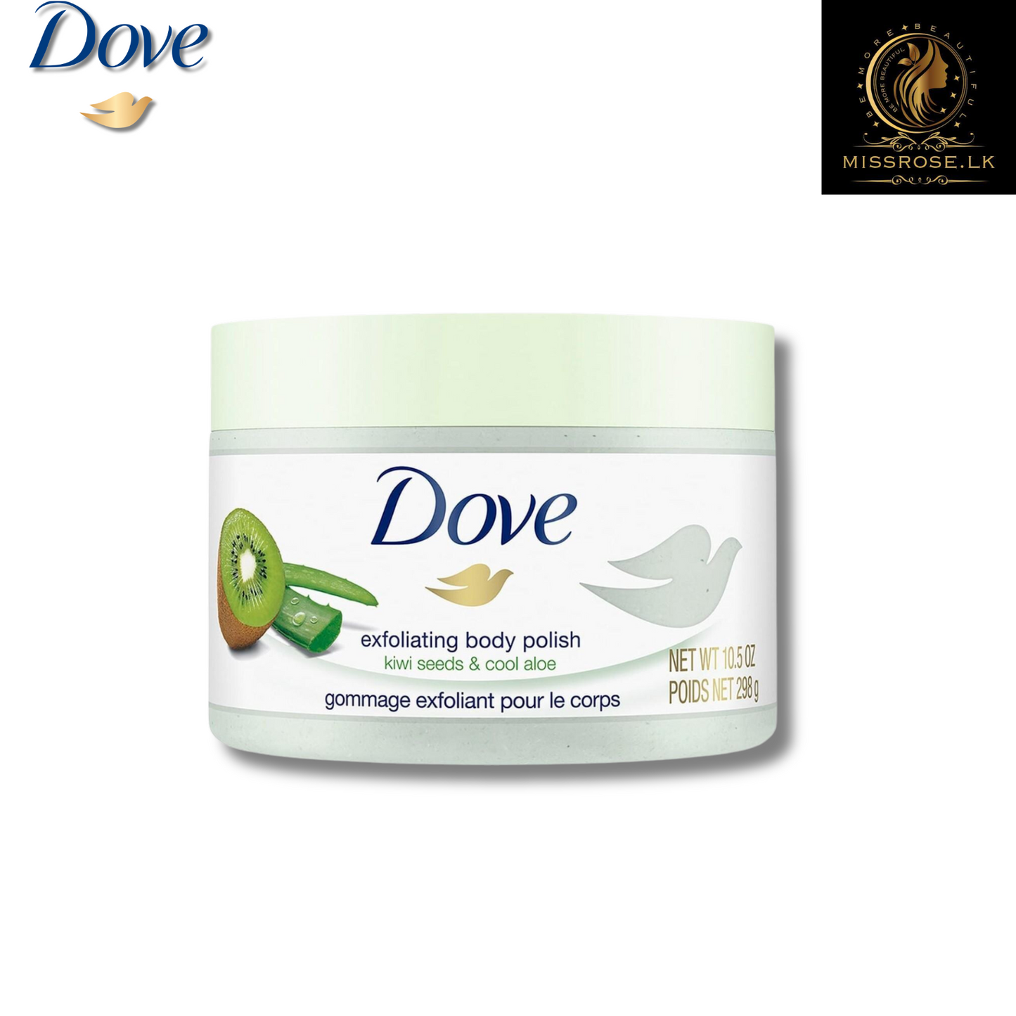 Dove Exfoliating Body Polish, Kiwi Seeds & Cool Aloe