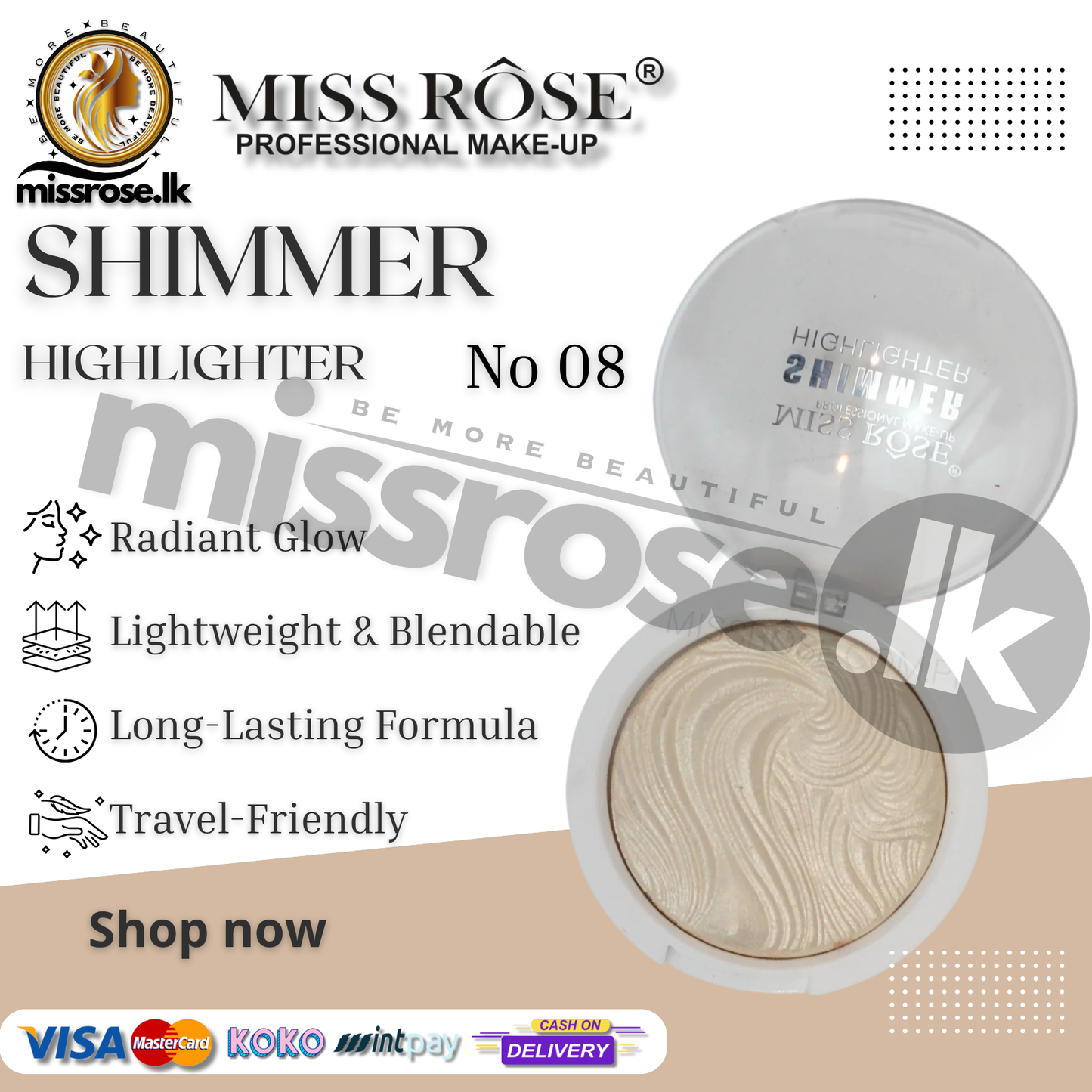 Missrose Shimmer Highlighter