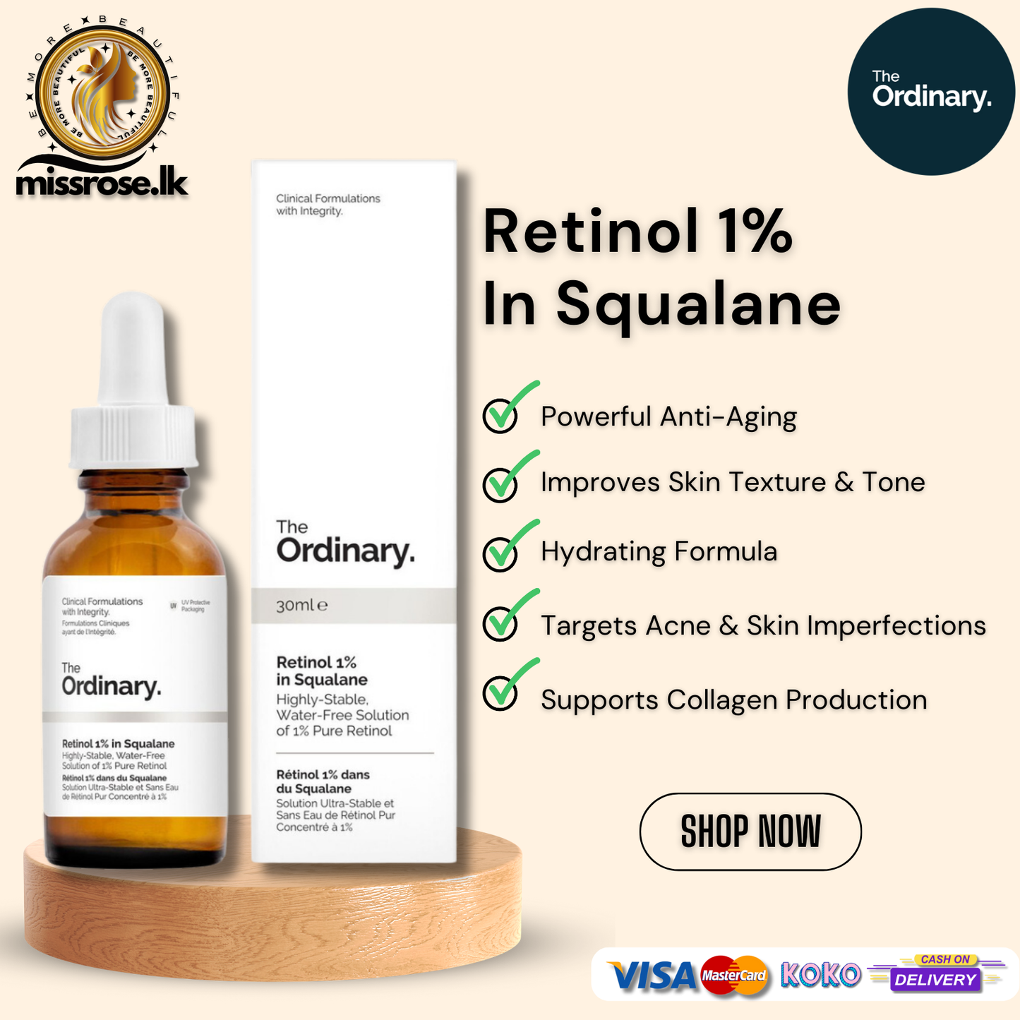 The Ordinary Retinol 1% in Squalane
