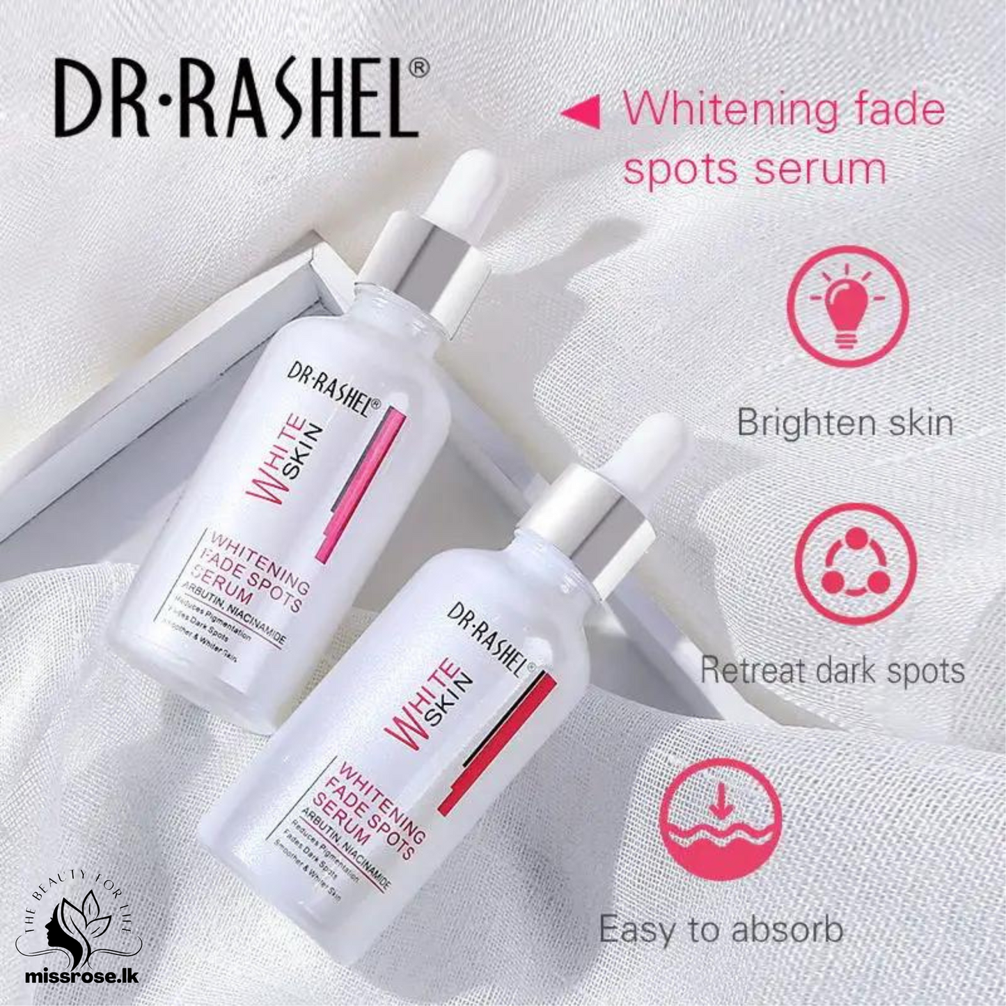 Dr.Rashel Whitening Fade Spots Serum For White Skin - 50ml - Missrose.lk