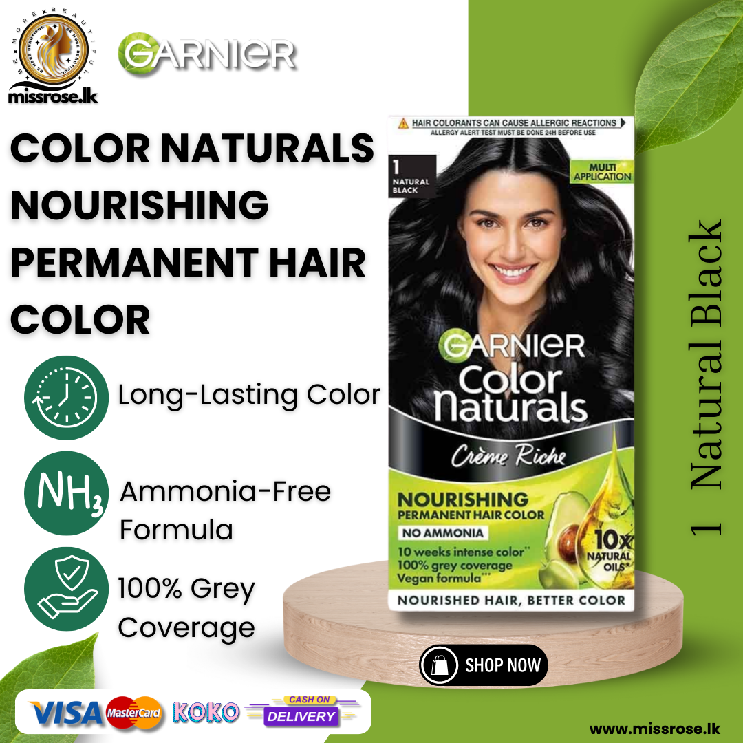 Garnier Color Naturals Shade 1 Natural black - Missrose.lk