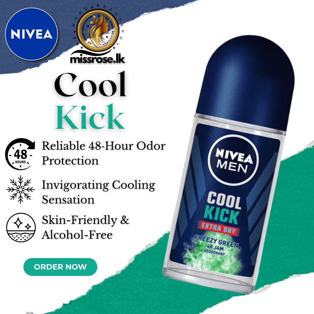 Nivea men roll on cool kick green 50ml
