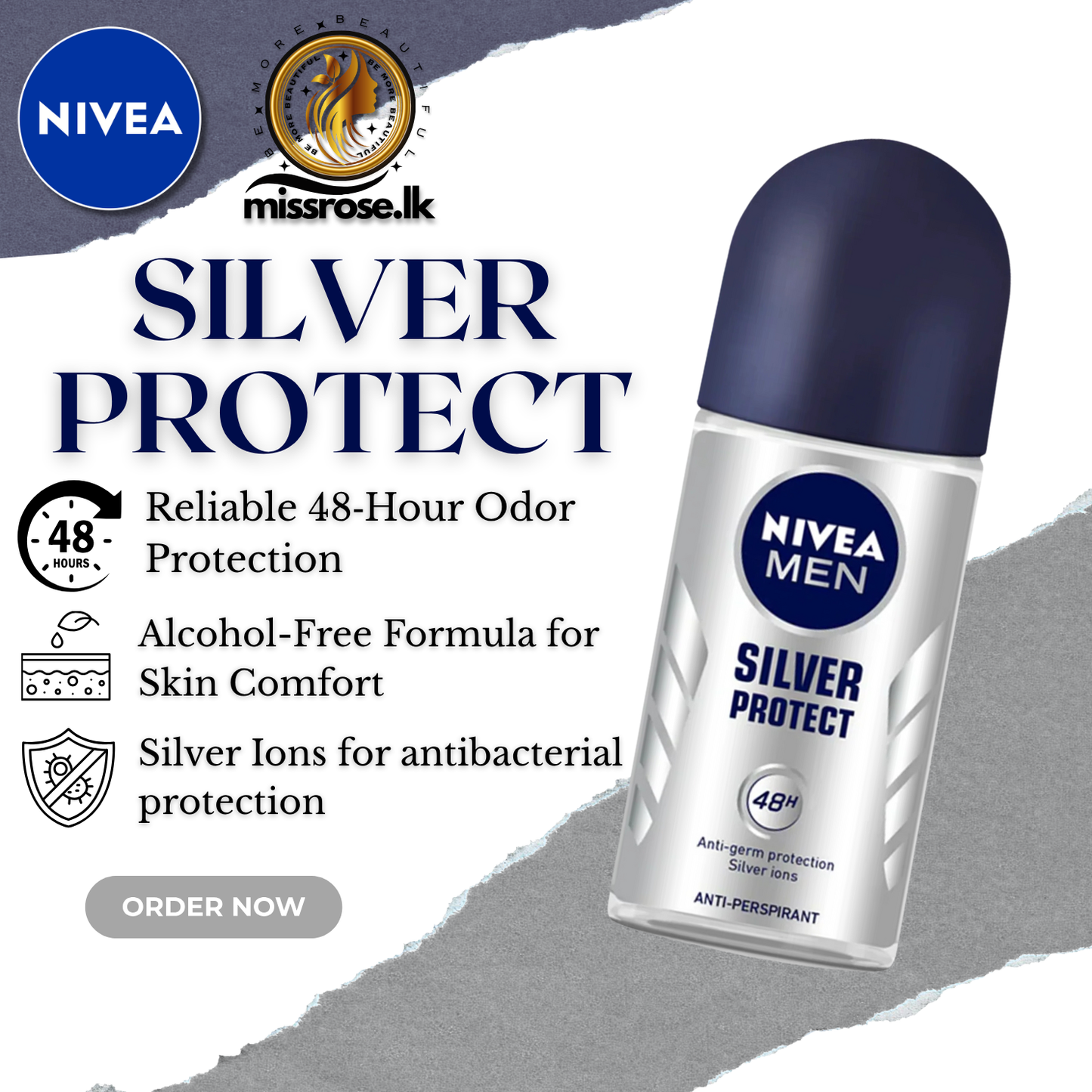 NIVEA MEN Silver Protect Deodorant Dynamic Power Roll-on 50ml