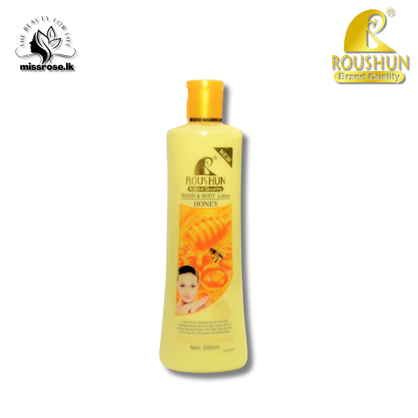 Roushun Honey Hand And Body Lotion 500ml - Missrose.lk
