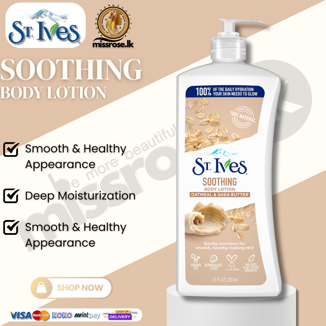 St. Ives Soothing Oatmeal and Shea Butter Body Lotion 621ml