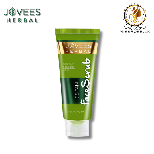 Jovees Detan Face Scrub With SPF | Black Plum, Walnut & Turmeric | All Skin Types