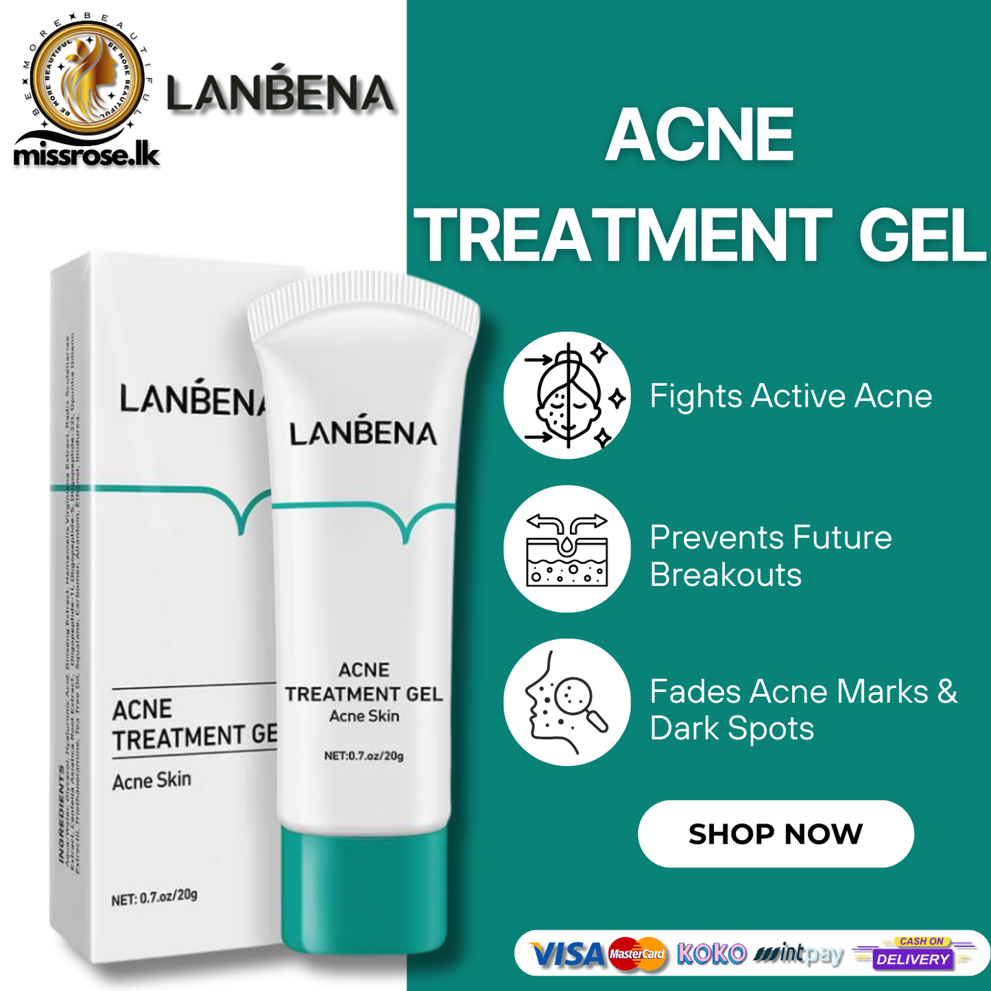 Lanbena Acne Treatment Gel 20g