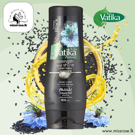 Vatika Strength & Shine Conditioner For Weak & Dull Hair 400 ml - missrose.lk