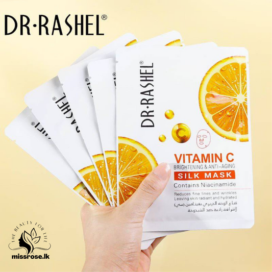 Dr.Rashel Vitamin C Brightening & Anti-Aging Silk Mask - 5-Mask - missrose.lk