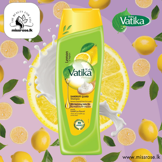 Vatika Anti Dandruff Shampoo With Lemon & Yoghurt - 400 ml - missrose.lk