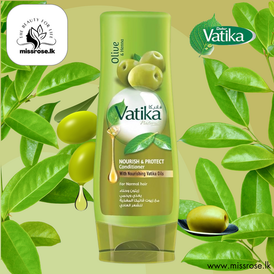 Vatika Naturals Nourish & Protect Conditioner Enriched With Olive & Henna 400ml - missrose.lk