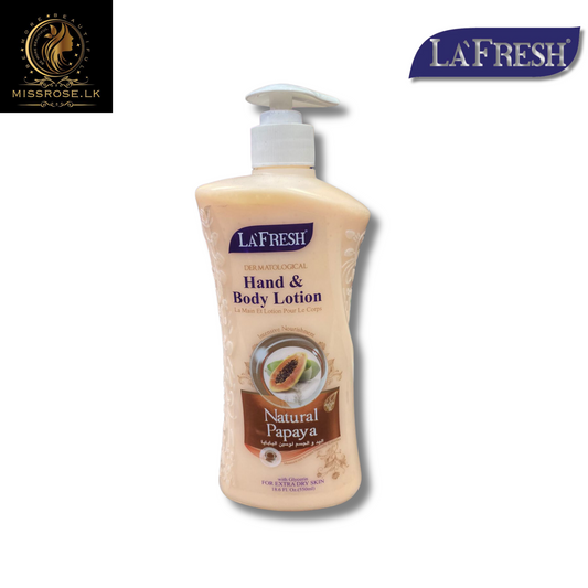 LA FRESH Hand & Body Lotion – Natural Papaya 550ml