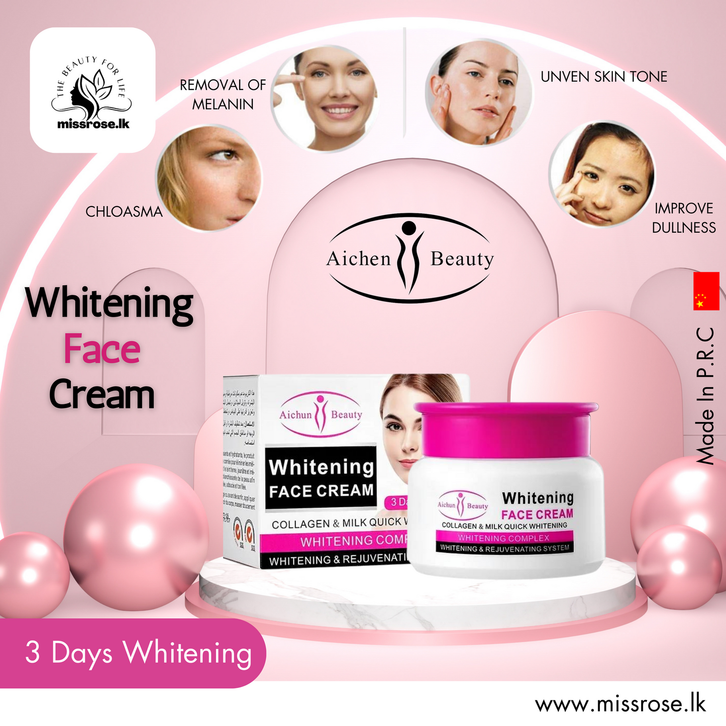 Aichun Beauty Whitening Face Cream - Missrose.lk