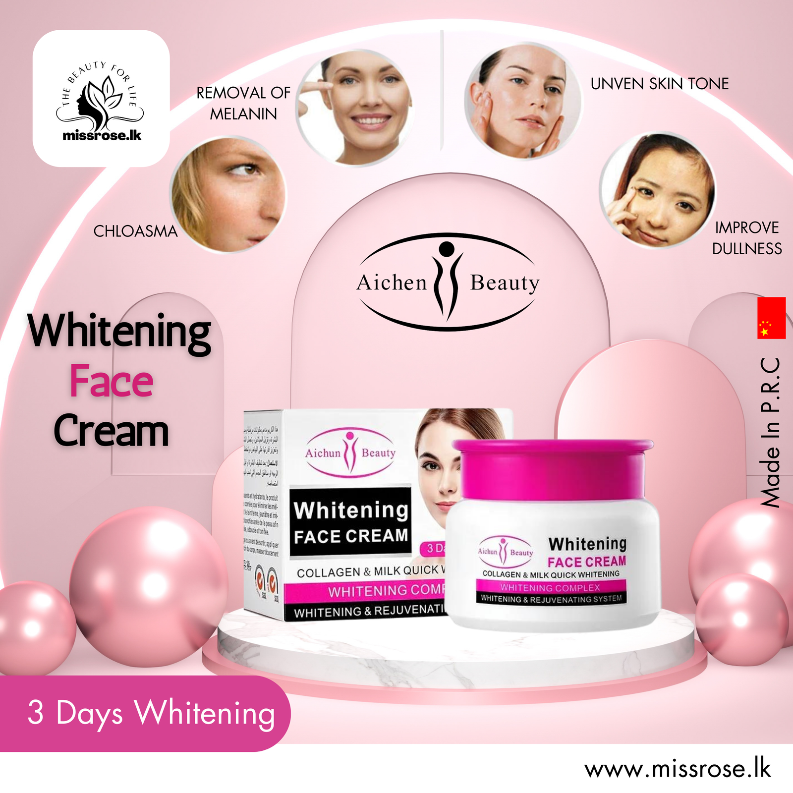 Aichun Beauty Whitening Face Cream - Missrose.lk
