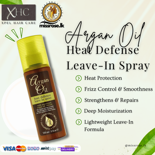 Argan Oil Heat Defense Leave-In Spray 150ml - Missrose.lk