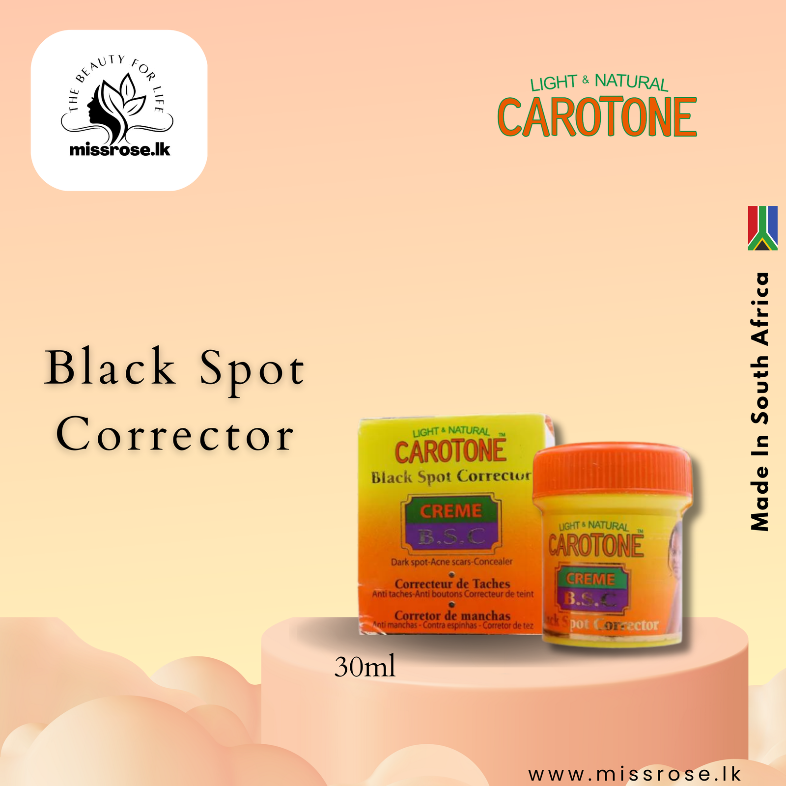 CAROTONE Black Spot Corrector 30ml - Missrose.lk