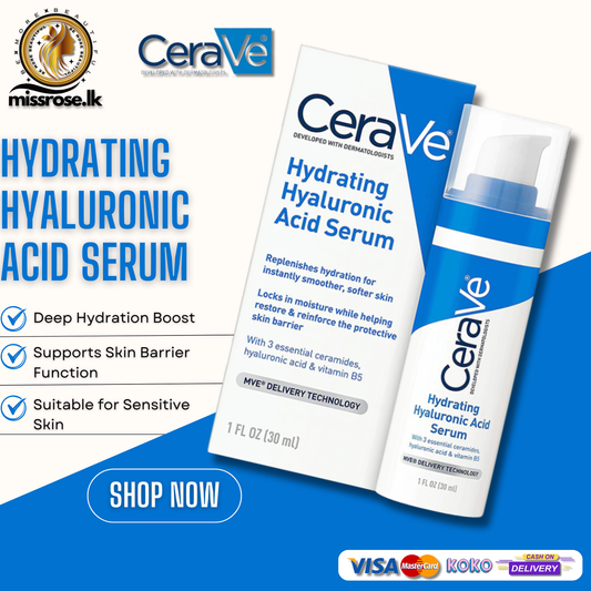 Cerave Hydrating Hyaluronic Acid Serum 30Ml - Missrose.lk