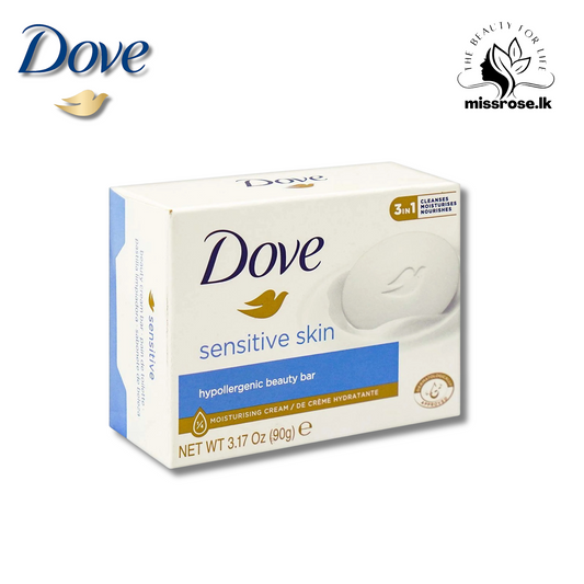 Dove sensitive skin hypoallergenic beauty bar 90g - Missrose.lk