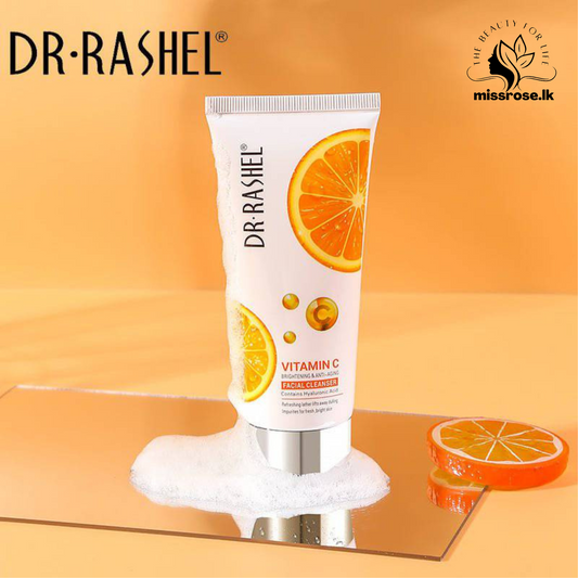 Dr.Rashel Vitamin C Brightening Facial Cleanser With Hyaluronic Acid - 80ml - Missrose.lk
