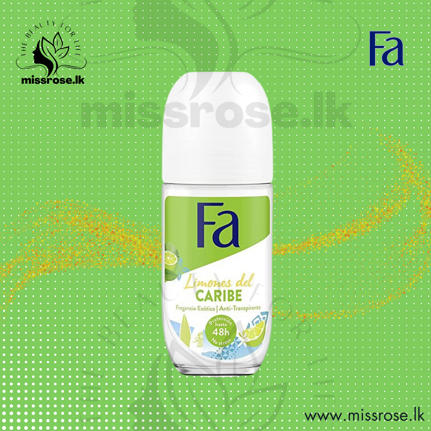 FA Deodorant Roll-On Caribbean Lemon - Missrose.lk
