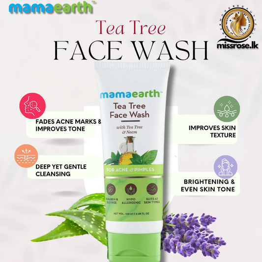 Mamaearth Tea Tree Facewash for acne & pimples, 100ml