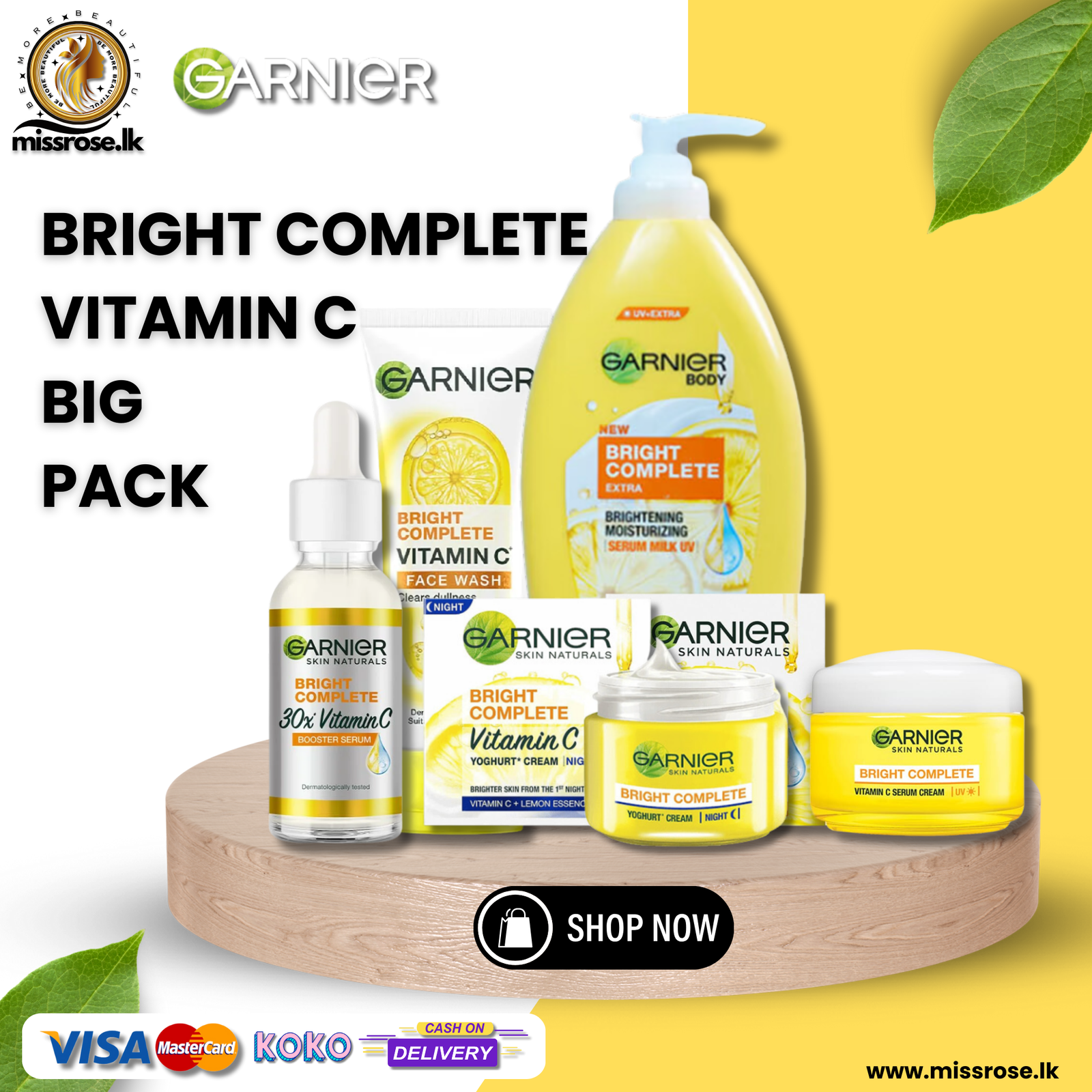 Garnier Vitamin C Big Pack - Missrose.lk