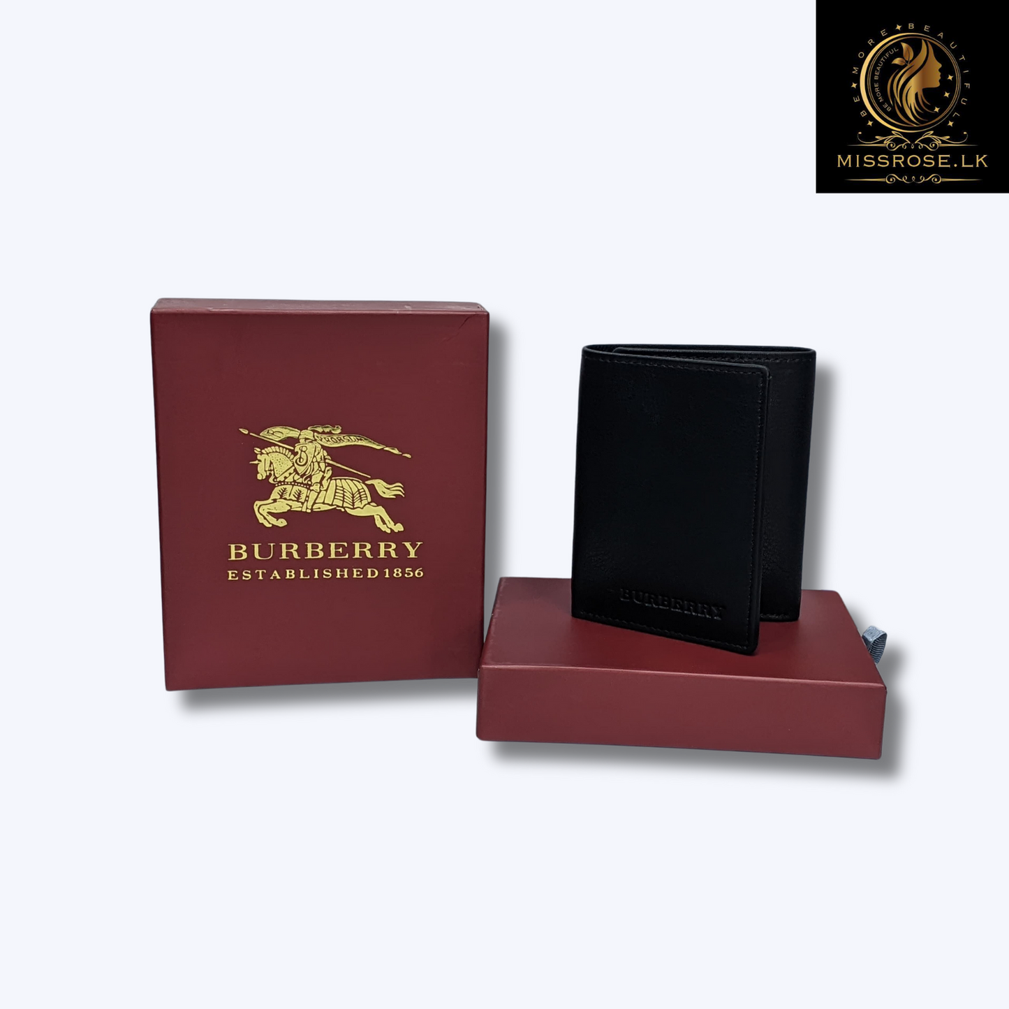 Genuine Leather Slim Trifold Wallets For Men - Missrose.lk