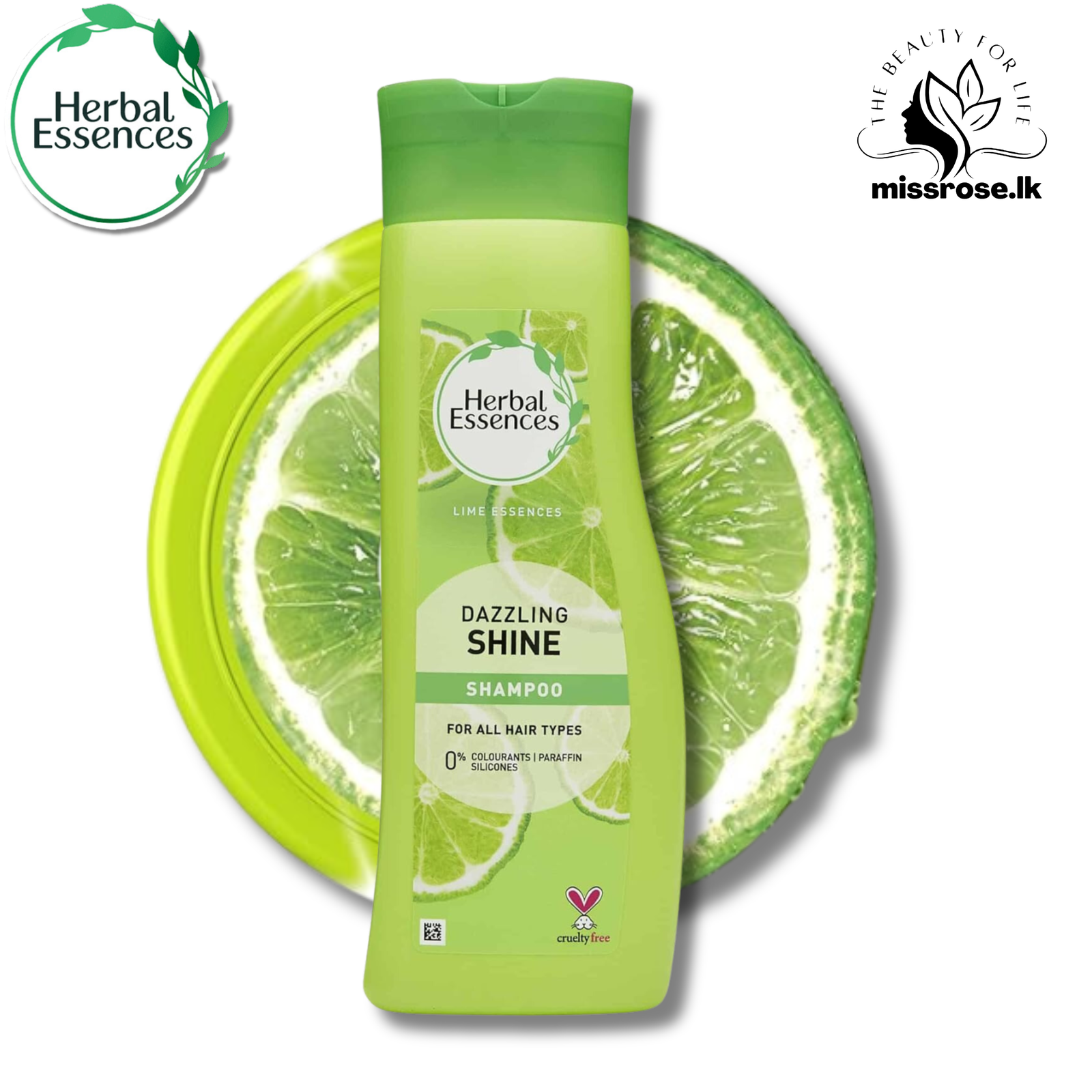 Herbal Essences Dazzling Shine Shampoo 400ml - Missrose.lk