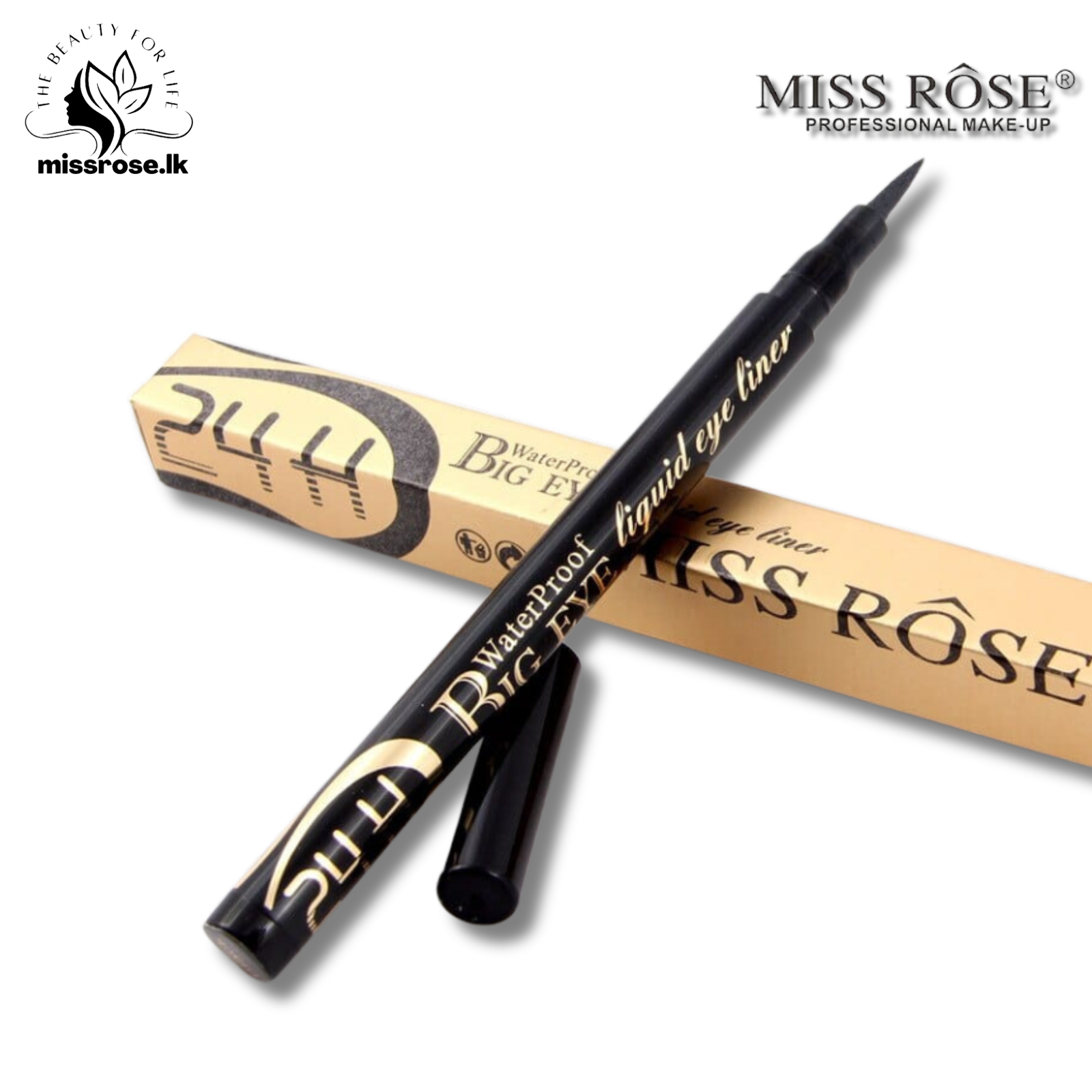 Miss Rose Liquid Eyeliner - Big Eye Waterproof 2ml - Missrose.lk