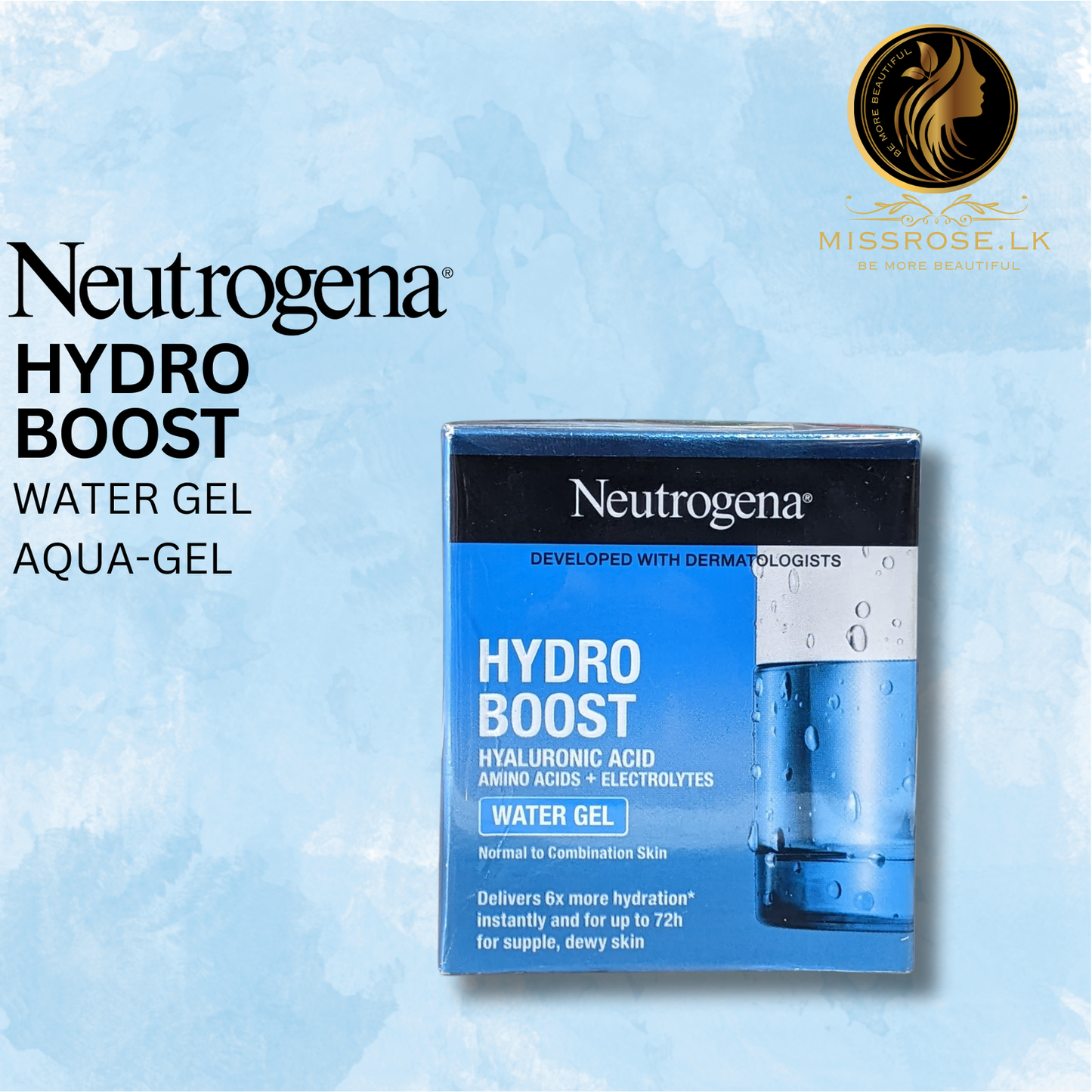 Neutrogena Hydro Boost Water Gel For Normal To Combination Skin 50ml - Missrose.lk