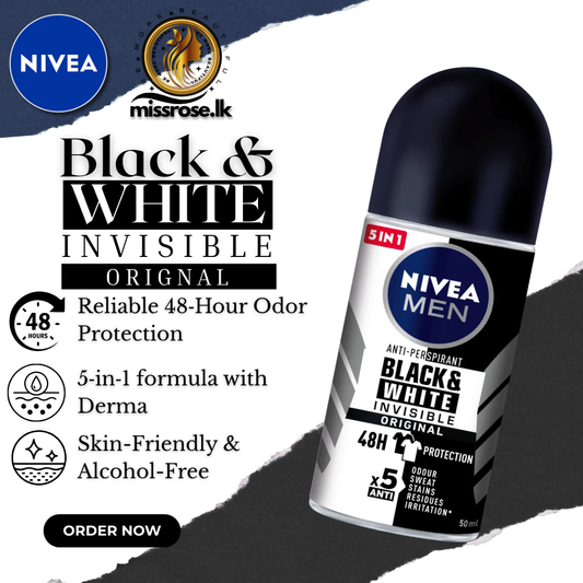 NIVEA MEN Personal Care Deo B&W Original Roll On 50ml