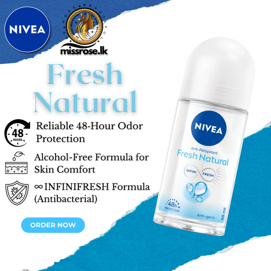 Nivea Fresh Natural Antiperspirant Roll On-50ml