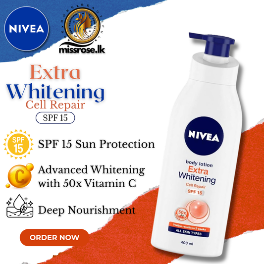 NIVEA Extra Whitening Cell Repair Body Lotion SPF 15 – 400ml
