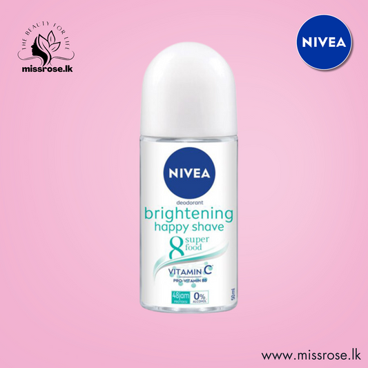 Nivea Deodorant Mini Brightening Happy Shave Roll On 50ml - Missrose.lk