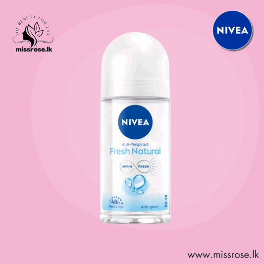 Nivea Fresh Natural Antiperspirant Roll On-50ml - Missrose.lk
