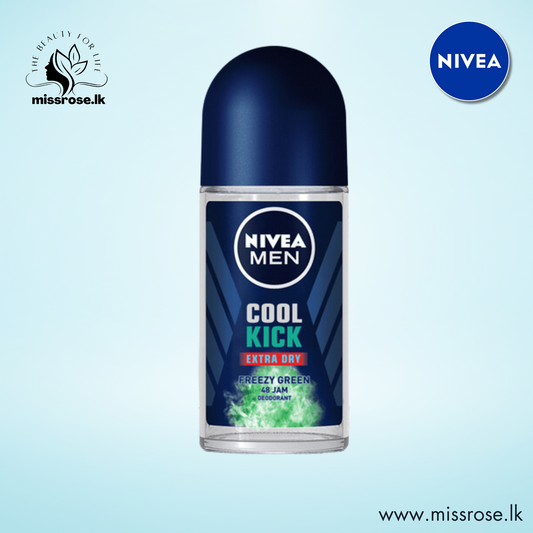Nivea men  roll on cool kick green 50ml - Missrose.lk