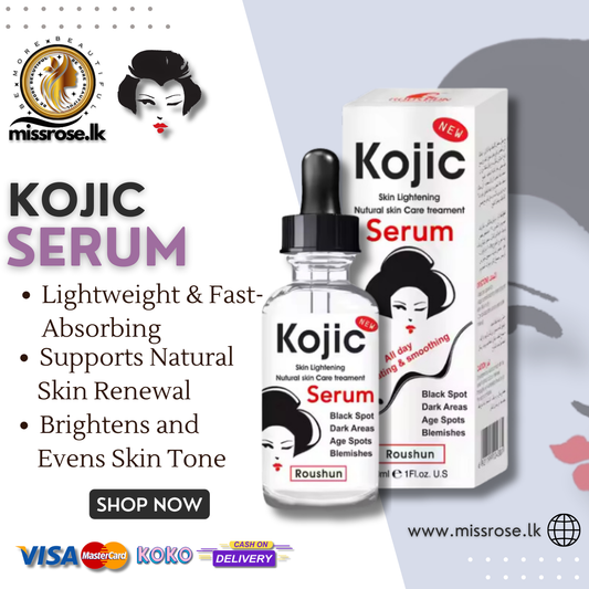 ROUSHUN Kojic Skin lightening Natural skin treatment Face Serum Original - Missrose.lk