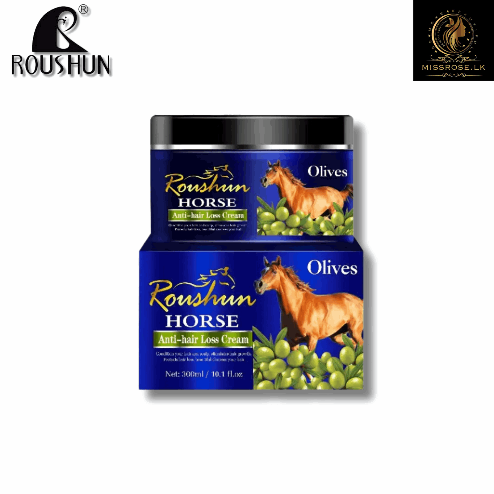 Roushun Horse Anti-hair Loss Treatment Olives - Missrose.lk