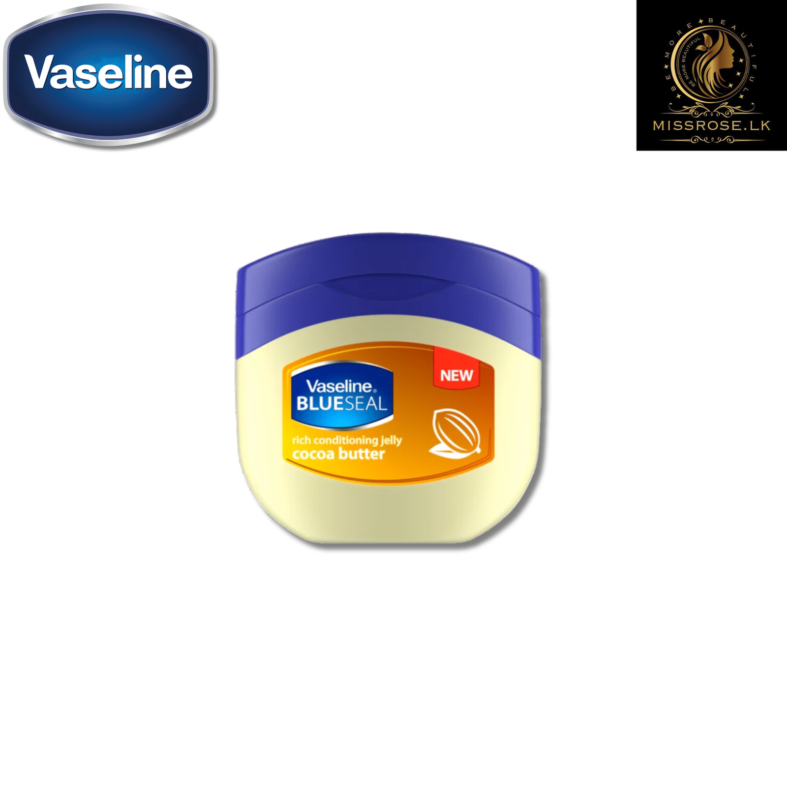Vaseline Blue Seal Cocoa Butter Petroleum Jelly 50ml - Missrose.lk