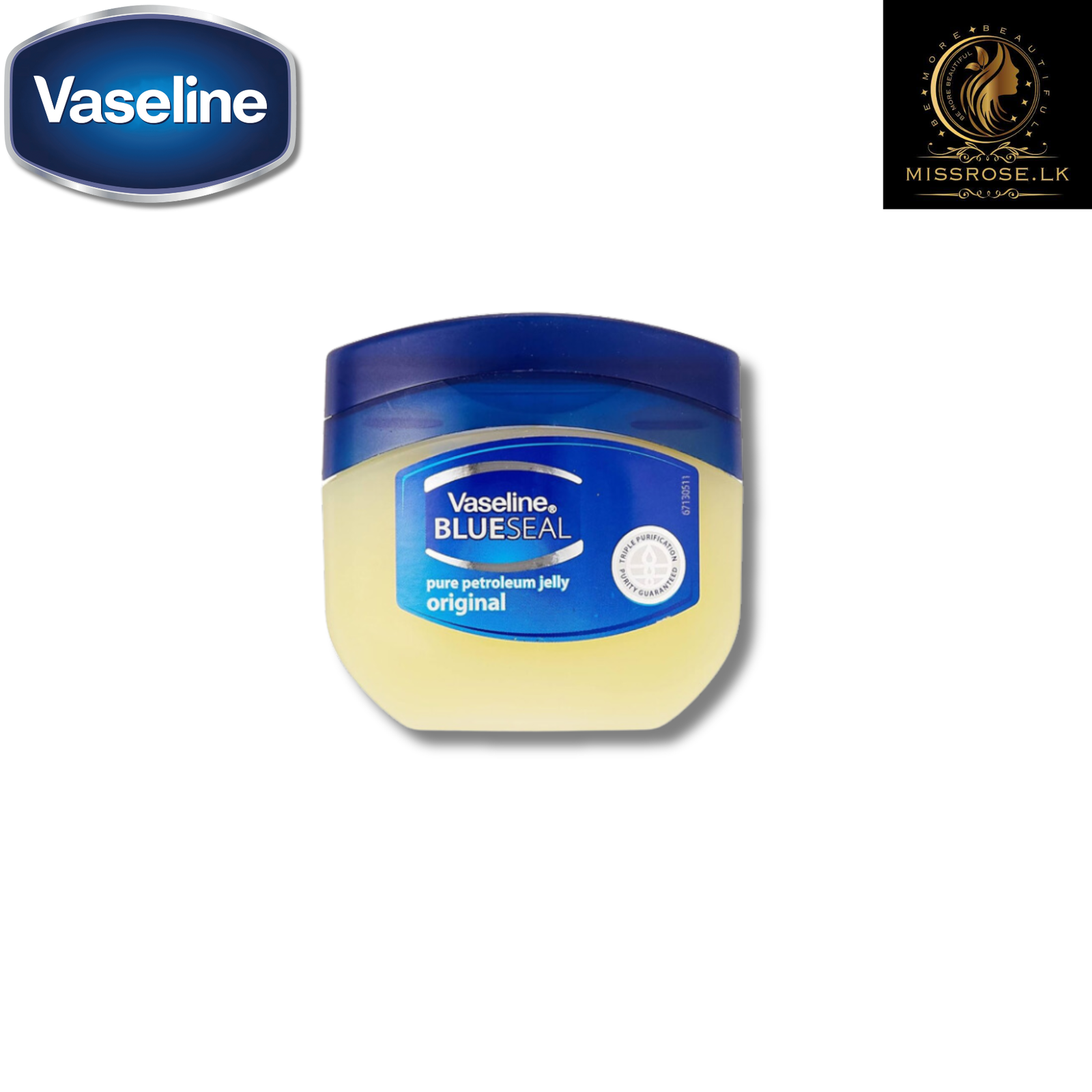 Vaseline Blue Seal Original Pure Petroleum Jelly 50ml - Missrose.lk