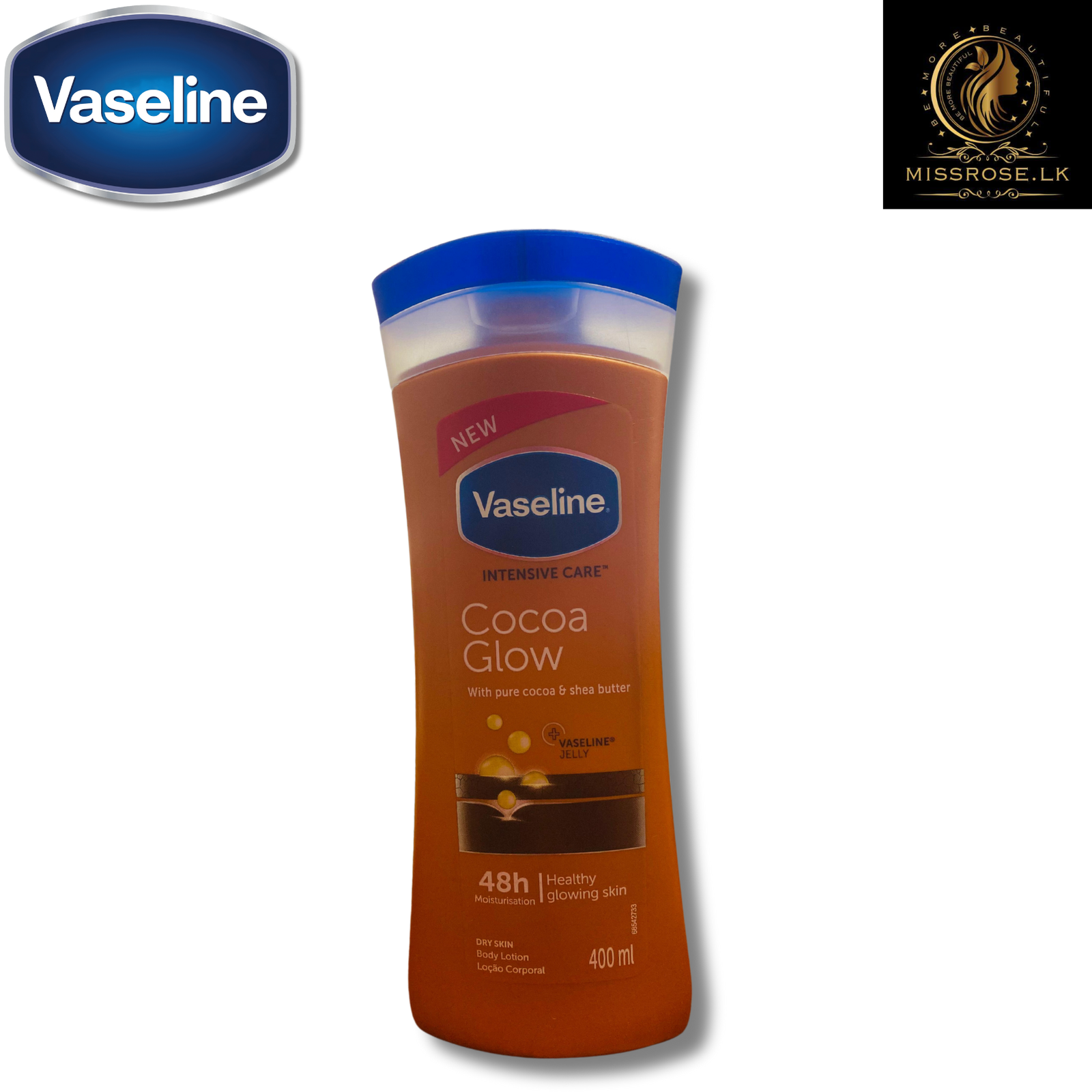 Vaseline Cocoa Glow Body Lotion - Missrose.lk
