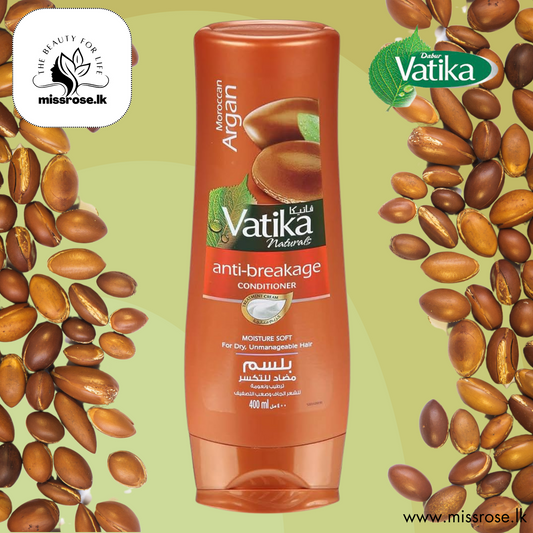 Vatika Argan Conditioner for Moisturizing and Softening Anti-Breakage - 400 ml - Missrose.lk