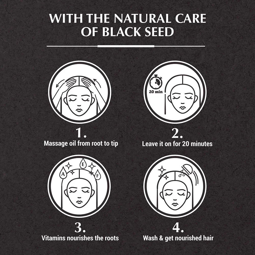 Vatika Naturals Blackseed Enriched Hair Oil - Missrose.lk