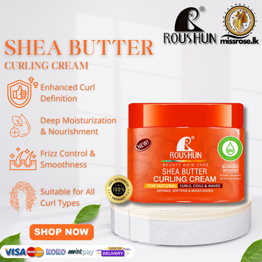 Roushun Shea Butter Curling Cream 350 ml