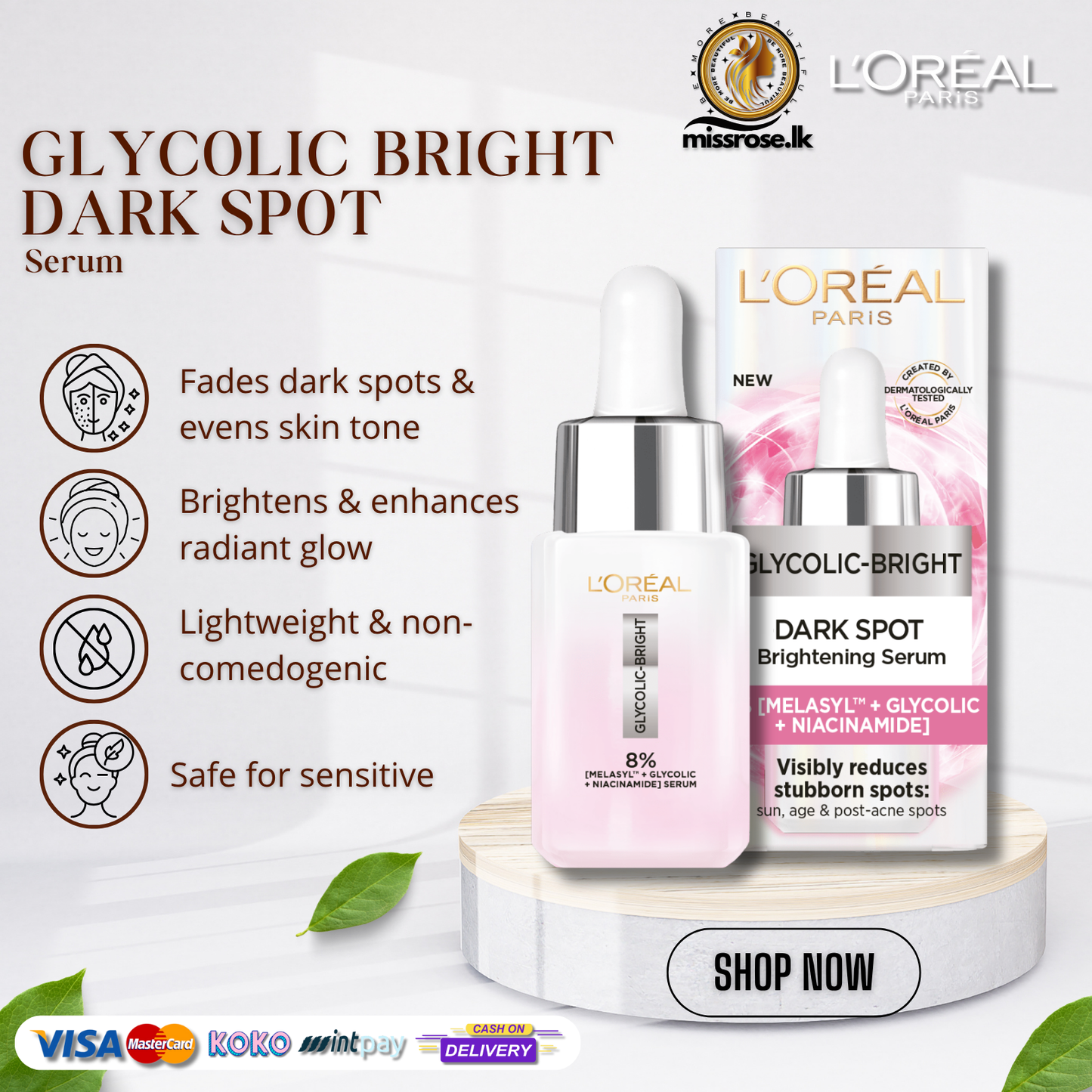 Loreal Paris Glycolic Bright Dark Spot Serum