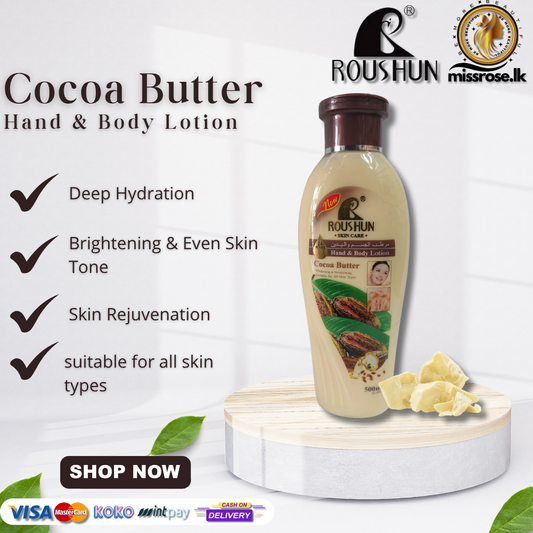 Roushun Skin Care cocoa butter Hand & Body lotion 500ml
